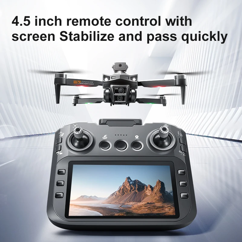 طائرة بدون طيار GPS LU30 8K HD كاميرا صغيرة بدون طيار لتجنب العوائق الذكية مع التحكم في الشاشة 4.5 بوصة RC طائرات بدون طيار