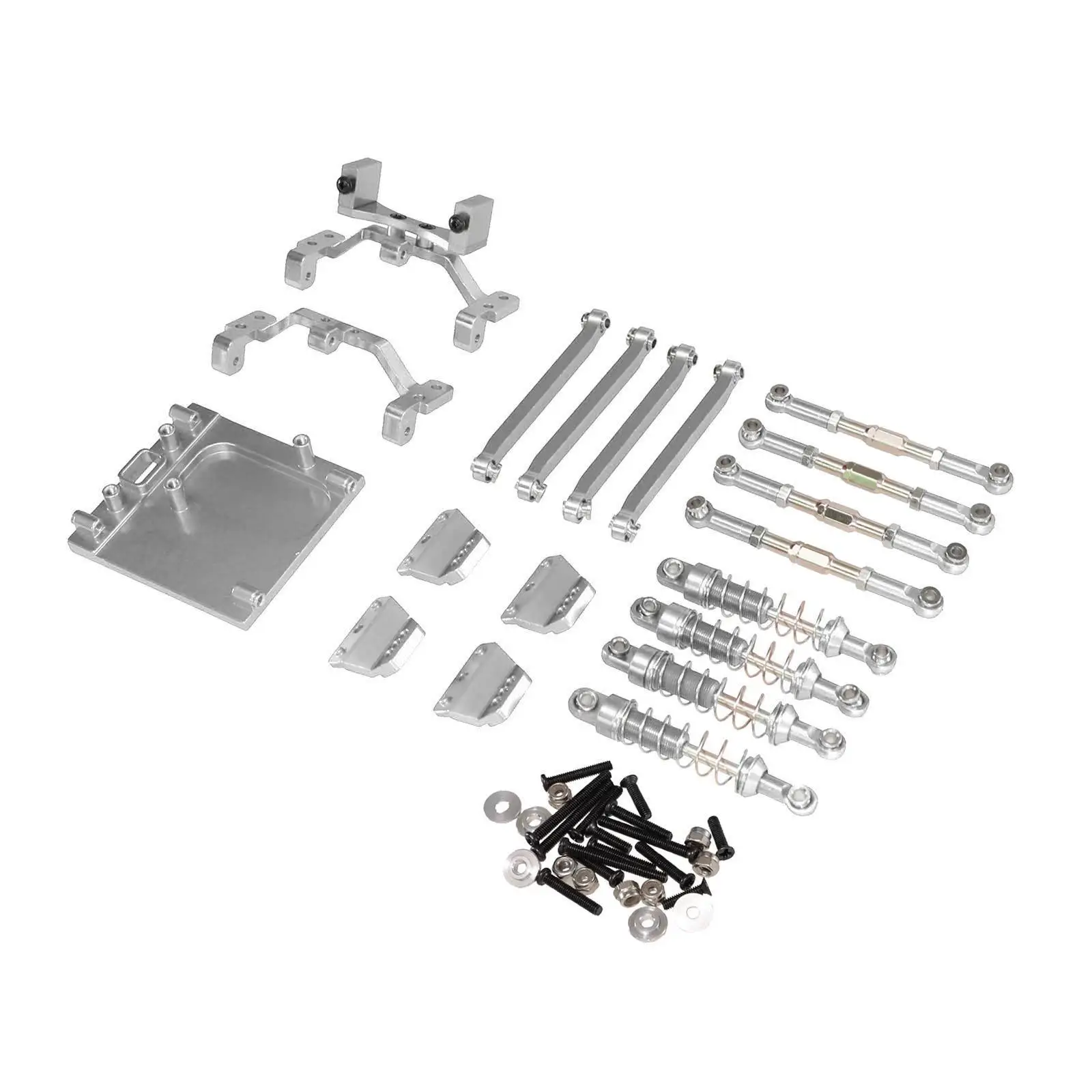 

1/12 RC Upgrades Kit,Aluminum Alloy Shock Mount Servo Mount, Shock Absorber for MN99S DIY Trucks, Hobby Car