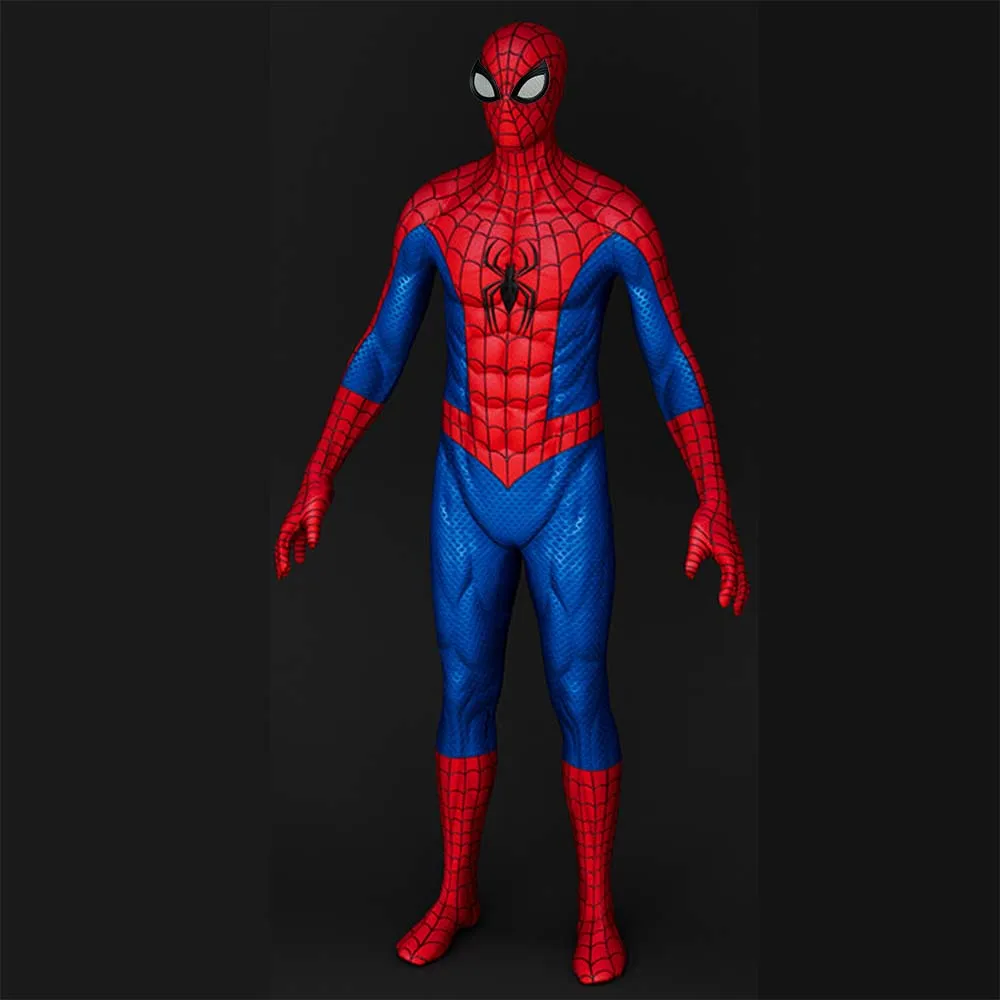 

Men Halloween Classic Spider Cosplay Costume Superhero Suit Zentai Bodysuit Adults Man Party Jumpsuits