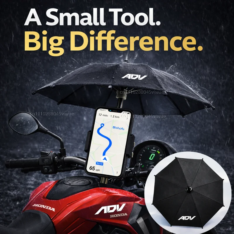 

Держатель для телефона и зонта для мотоцикла Honda ADV, водонепроницаемый, с защитой от солнца и бликов, крепление на руль для GPS-навигатора