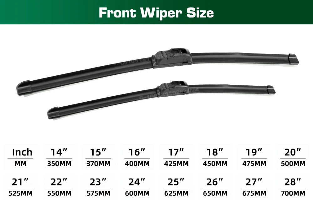 Für Isuzu D-MAX RT KB 2011-2020 2012 2013 2014 2015 2016 Scheibenwischer Vordere Wischerblätter Windschutzscheibe Fensterbürste 22"+19" – Detail 2