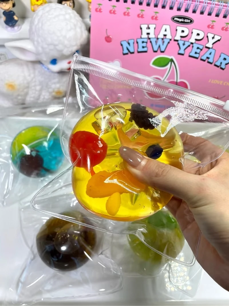 XiLing Shop Chiboki Original Summer Drink Series Jelly Handmade Squishy Ball Fast Rebound Fidget Pinch Toy - view 3