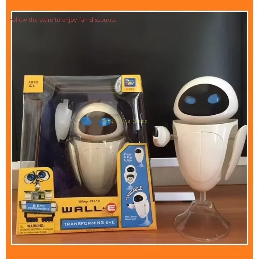 Auf Lager Roboter Mobilisierung Wand Transformation Eva Freundin Ändernden Augen Bewegliches Modell Action-figuren Spielzeug Sammlung Geschenke