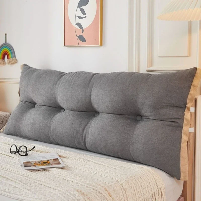 Fixed Strap Bedback Pillow Detachable High Resilience Firm Support Backrest Cushion Student Dormitory Bedroom Bedside Cushion