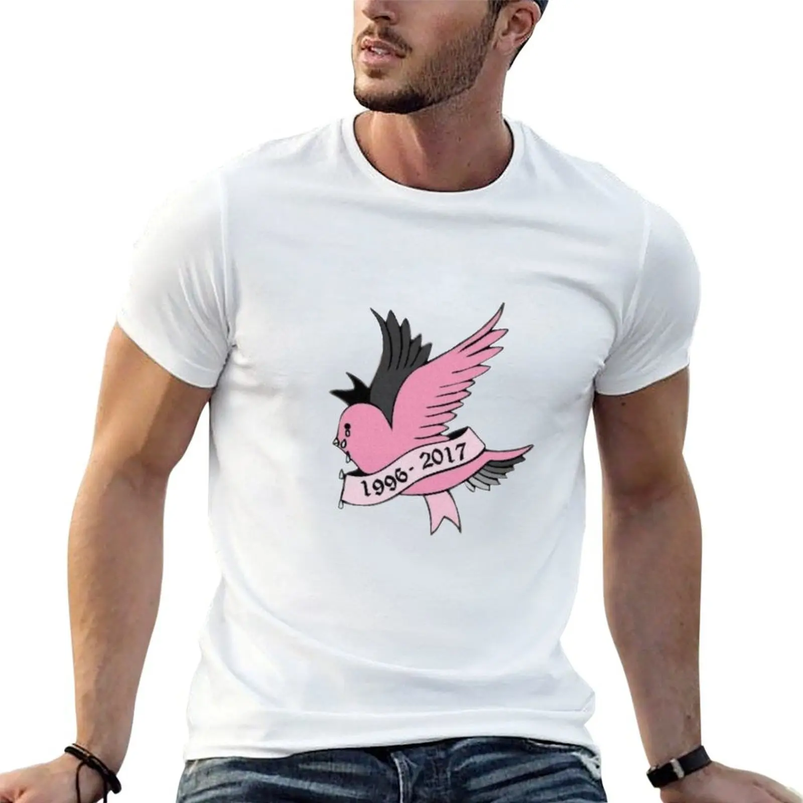 

Lil Peep Crybaby sticker T-Shirt t shirt man casual t shirt custom print man t shirt cotton high quality T-shirt