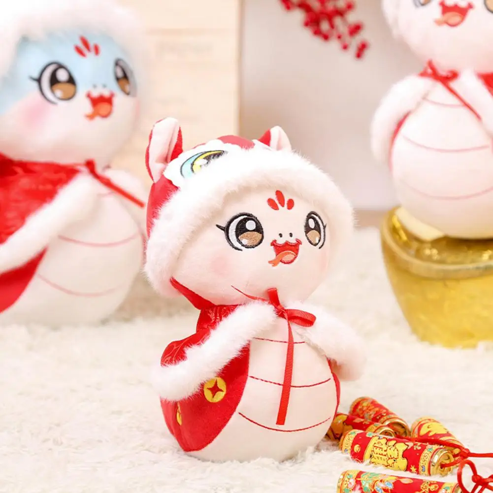 

Год змеи Талисман 2025 Китайский Зодиак Змея Плюшевая Кукла Год Змеи Весенний Фестиваль Талисман Игрушка Символ для семьи