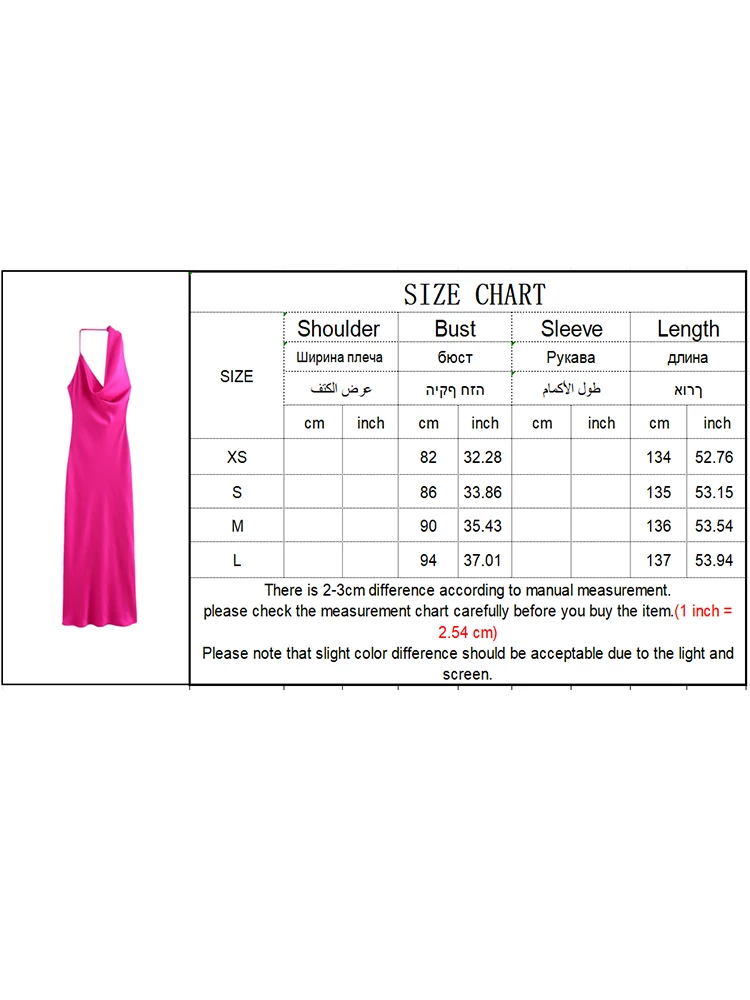 TRAF 2024 Women Asymmetrical Strap Long Dress Summer Sleeveless Pile Collar Slim Evening Party Dress Elegant Backless Dress