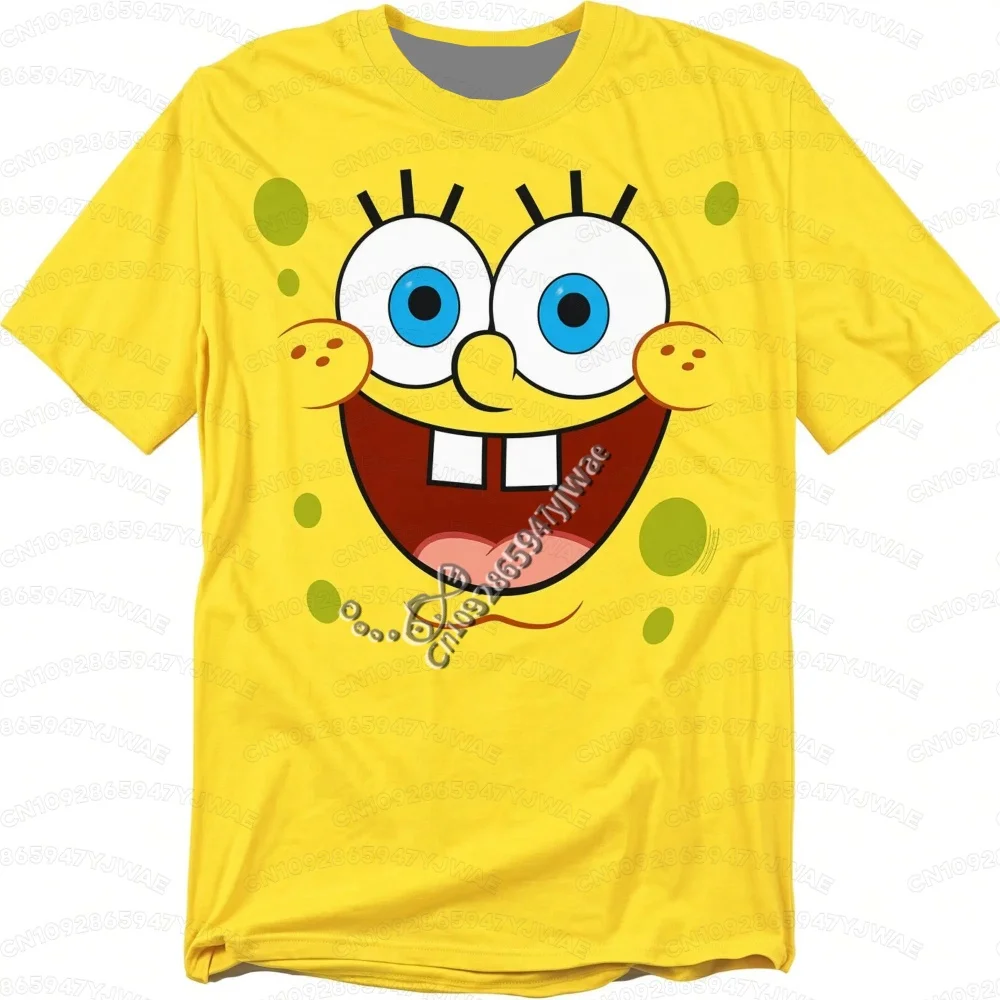 2026 Kids Halloween Squidward Tentacles Patrick Star Big Face Allover Print Adult T-Shirt Family Party Soft Women Kid T-Shirt