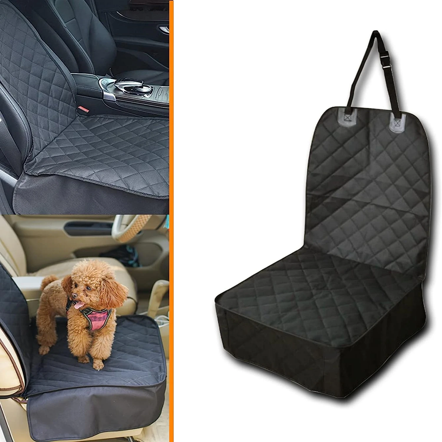 Protect Your Vehicle with High-Quality, Waterproof Front Seat Dog Car Seat Covers for Superior Comfort and Maximum Protection - 