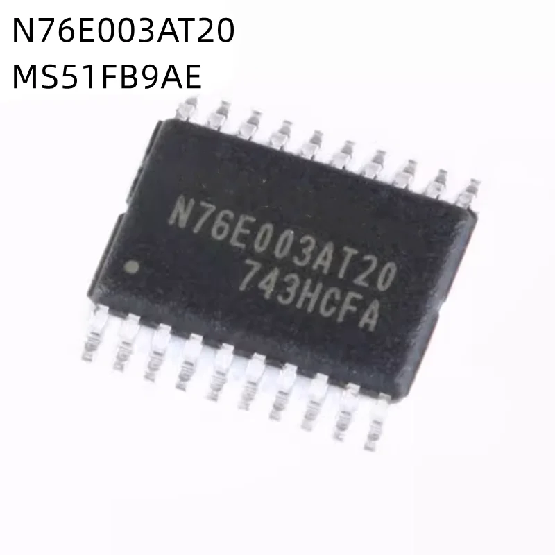 

10Pcs/Lot N76E003AT20 MS51FB9AE TSSOP-20 New Chip MCU