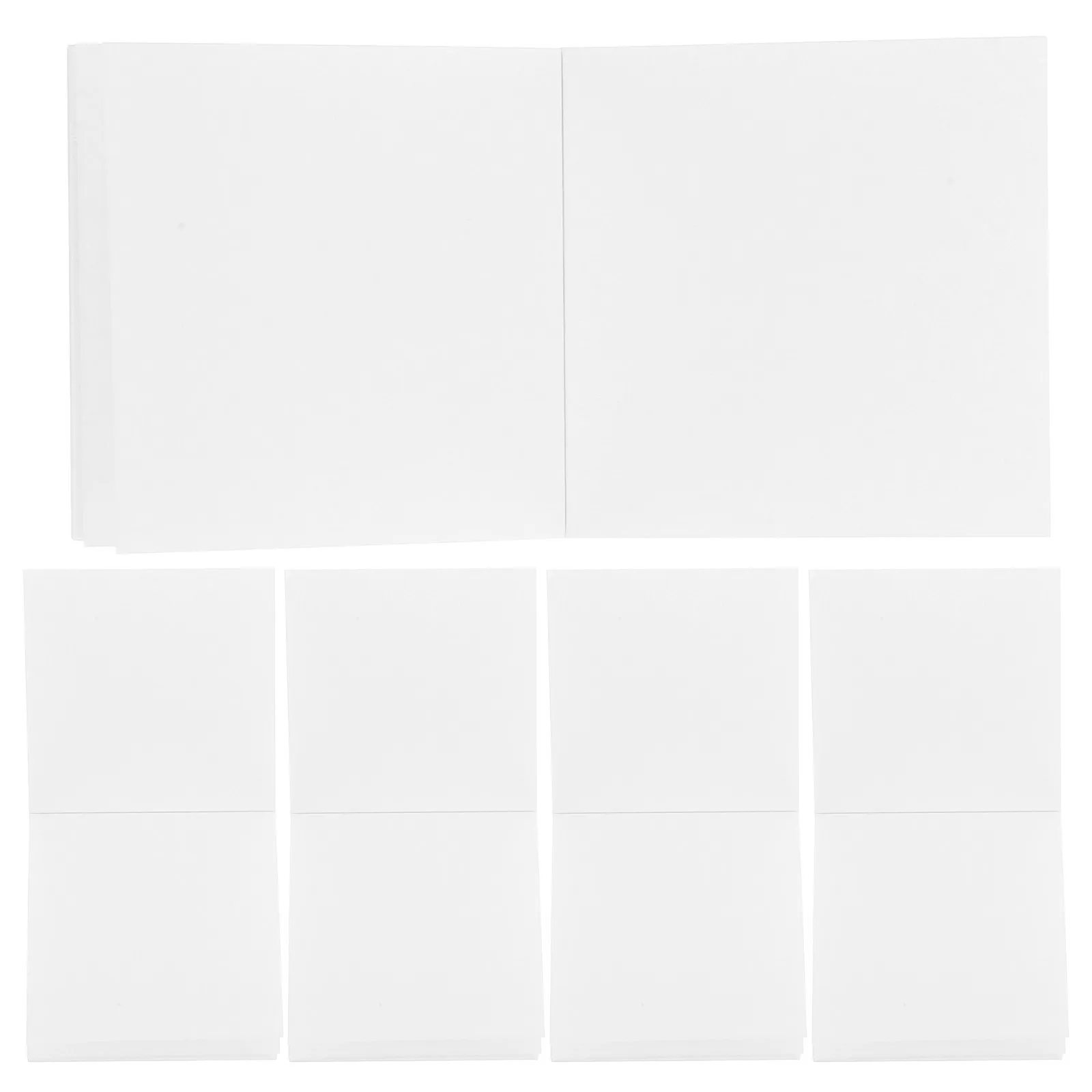 5Sets Double-Sided Palette Paper Waterproof Surface Pigment Adhesion Enhanced Watercolor Paper for Outdoor Painting Art Studio