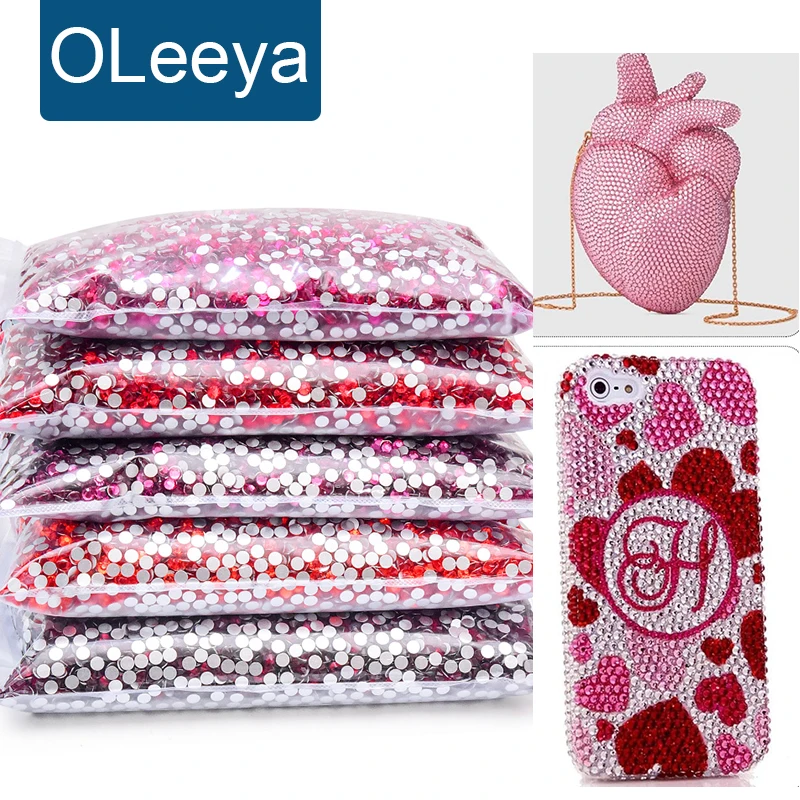 

Большая упаковка, стразы с плоской задней частью, красочные красные кристаллы, стразы без горячей фиксации, платье для дизайна ногтей, аксессуары для алмазных камней