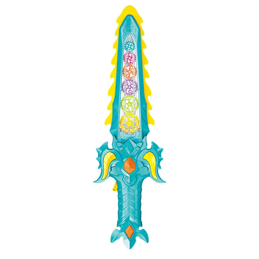 Lichtgevend zwaarduitrustingspatroon Lichtgewicht plastic elektrisch zwaard Kinderspeelgoed Gloeiend geluid Licht Educatief lichtgevend speelgoed