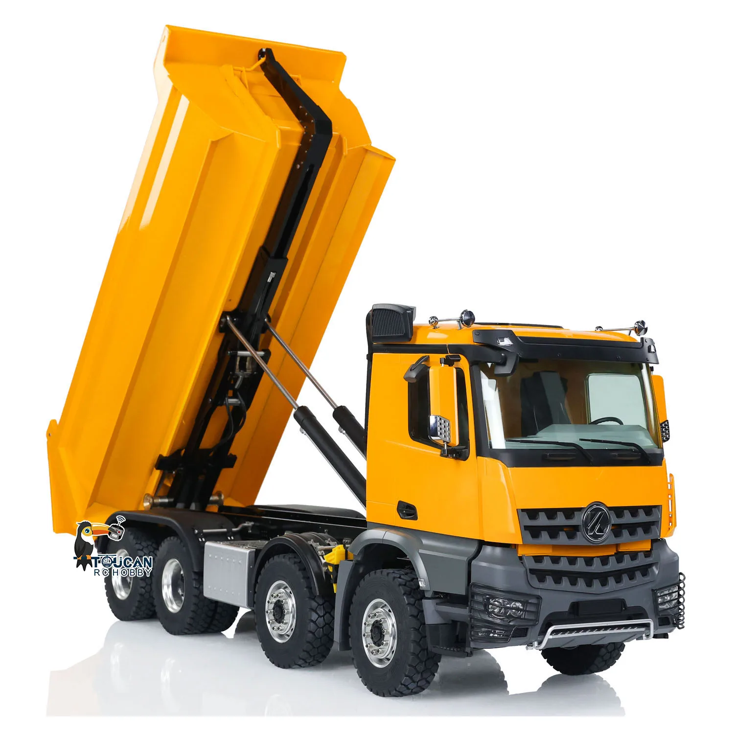 1/14 8X8 RTR Kabolite K3365 K3366 RC Hydraulic Dump Truck Remote Control Tipper Cars Dumper 2-Speed Model Light Sound Set RC Toy