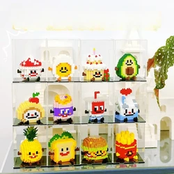 Creative French fries burger fruit puzzle micro-particle building block toy