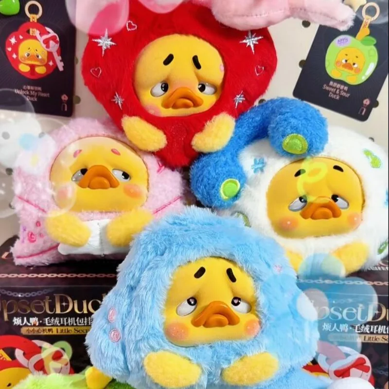 

100% Genuine Upsetduck Annoying Duck Rebellious Fairy Tale Duck Plush Headphone Bag Blind Box Doll Bag Pendant In Stock