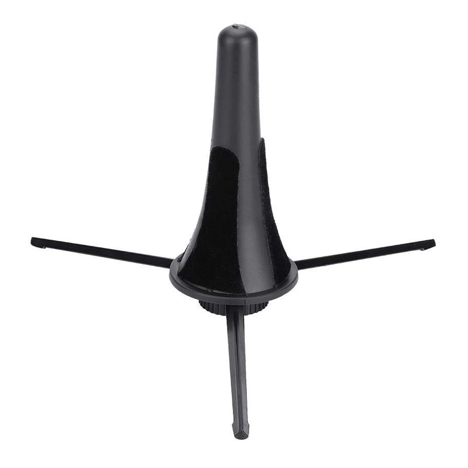 Soporte plegable para clarinete Oboe, trípode de saxofón recto para instrumento de viento, soporte plegable negro para clarinete