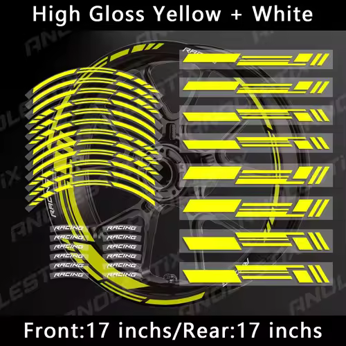 Reflective Motorcycle Wheel Stickers Hub Decal Rim Stripe 17 Inchs For YAMAHA Honda Kawasaki Suzuki BMW KTM Husqvarna Triumph - Image 13