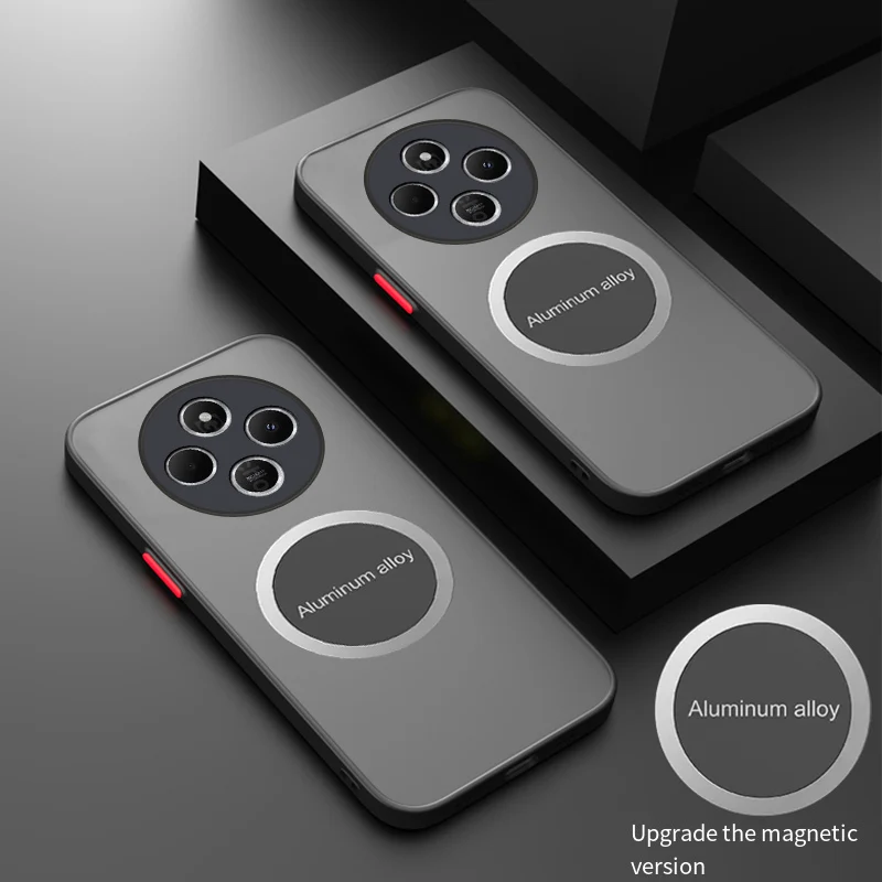 

Чехол для телефона Xiaomi POCO C75, матовый прозрачный матовый противоударный магнитный новый чехол