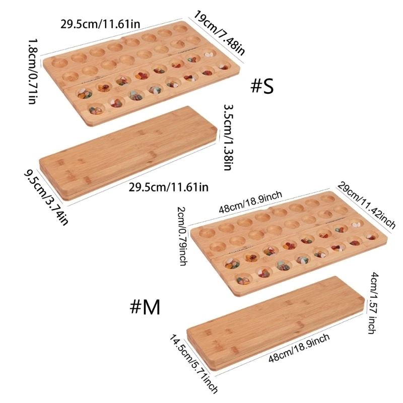 

Портативная настольная игра «Манкала» для 2 человек. Складная конструкция включает в себя обучающую игрушку из 65 камней.