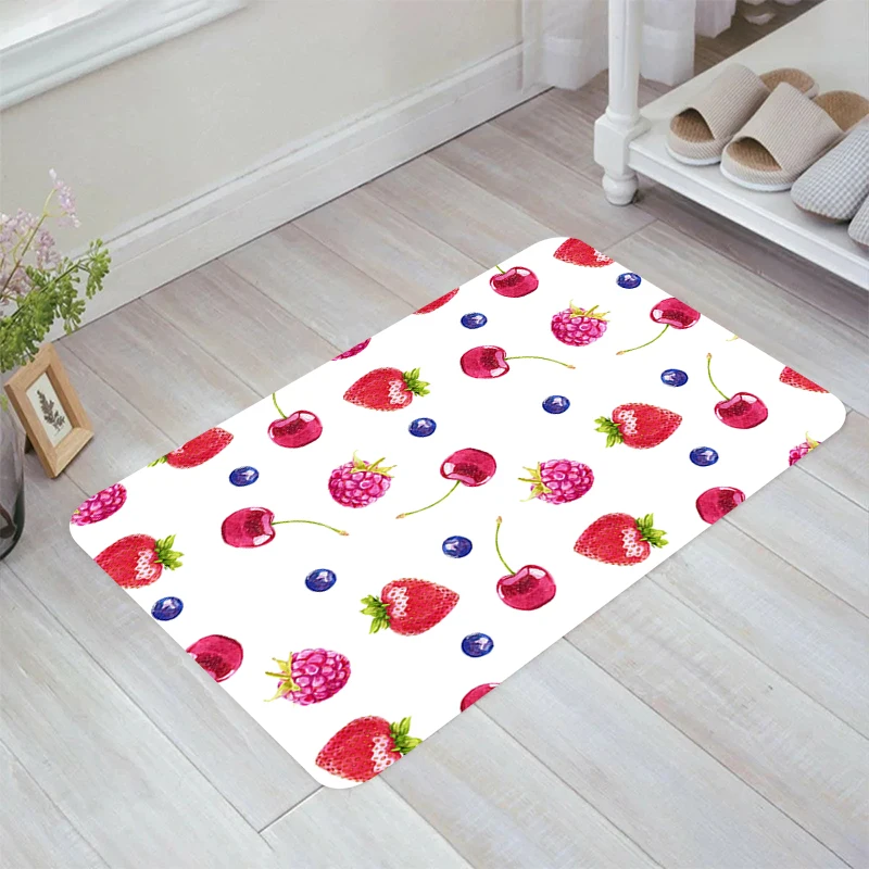 Fruit Pattern Floor Mat Aesthetic Room Decoration Carpet Entrance of House Rugs Carpets Home Kitchen Rug Balcony Foot Door Mats