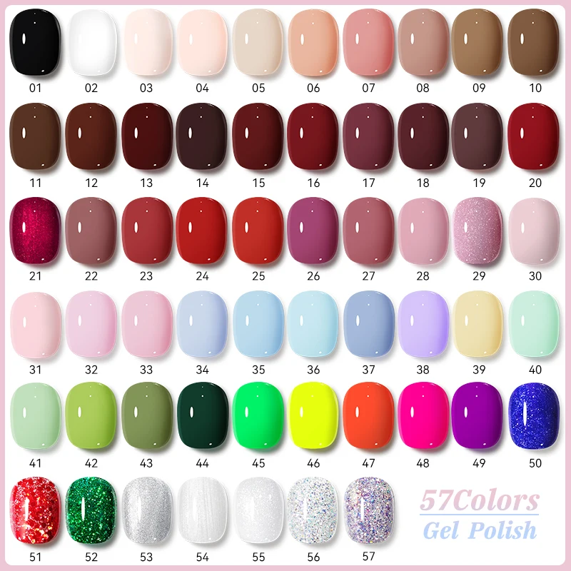 NICOLE DIARY 10ml Brown Autumn Nail Gel Polish Solid Color Gel Semi Permanent UV Gel Soak Off UV LED Gel Nail Varnish For Nail