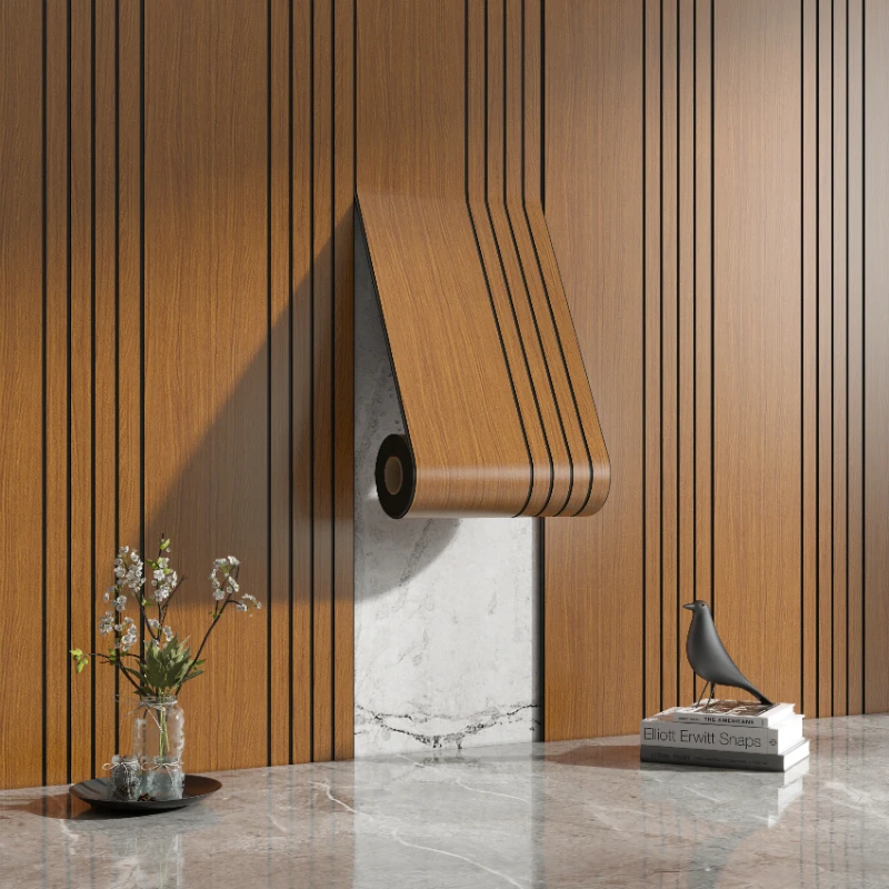 Verdikte rol 3D stereo grille houtfineer wandpaneel zelfklevend behang decoratie woonkamer achtergrond muur muursticker DIY snijden