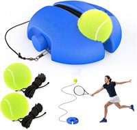 Tennis Trainer Rebound Ball with3String Balls,Portable Tennis Training Tool,Tennis Rebounder Kit.Solo Tennis Training Equipment,