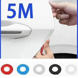 5M Transparent Car Door Edge Rubber Scratch Protector Strips Car Styling Side Doors Moldings Adhesive Scratch Protector