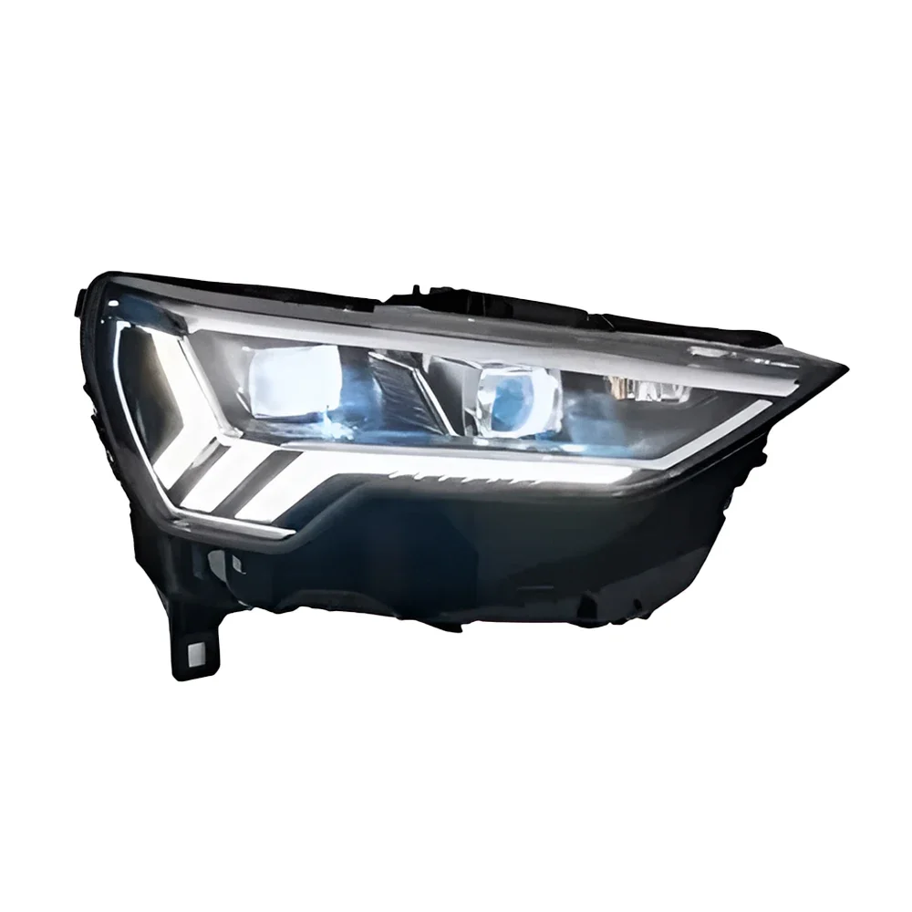 

Новые аксессуары: Светодиодные матричные фары с двойными проекторными линзами для Audi Q3 2020-2023 годов, высокая комплектация, передние фары в сборе