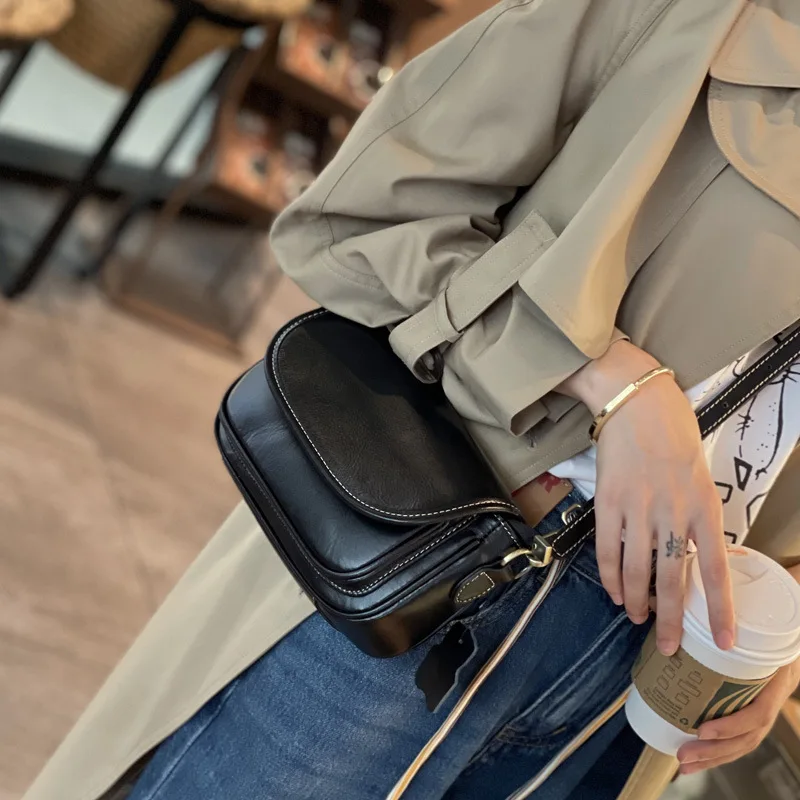 Vrouwen Tas 2023 Nieuwe Cross-Body Tas Met Hoge Kwaliteit Kleine Telefoon Tas Veelzijdige Echt Lederen Schoudertas Purse casual Handtassen