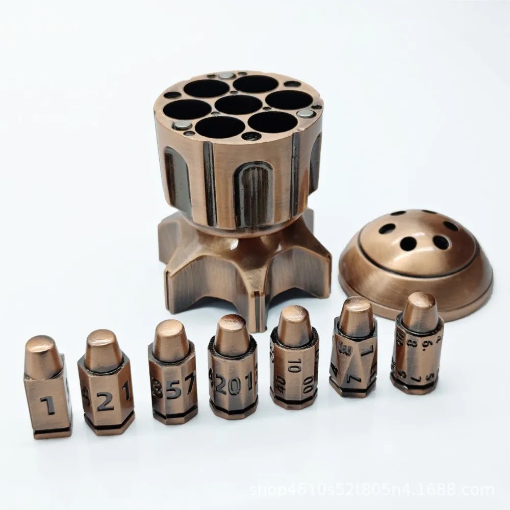 

D&D Dice Metal Rocket Set, suitable for Dungeons&Dragons, Rotating Metal Dices, Polyhedral Digital Dice Table Games