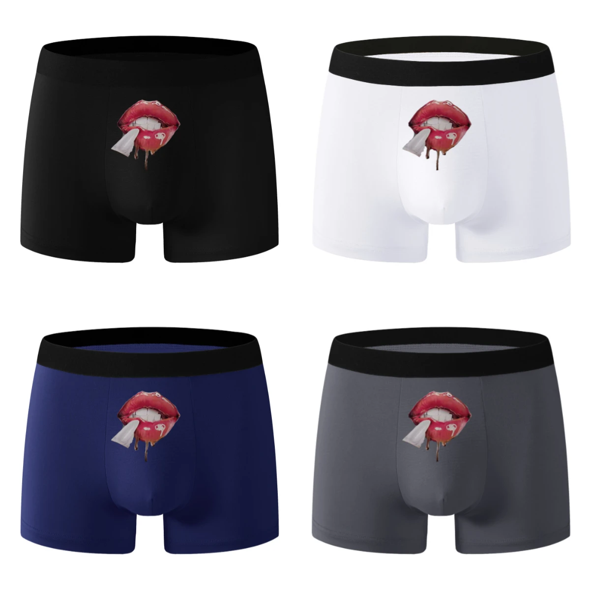 

The new close-fitting printed four-corner shorts are essential underwear for men in 2025, comfortable and of high quality