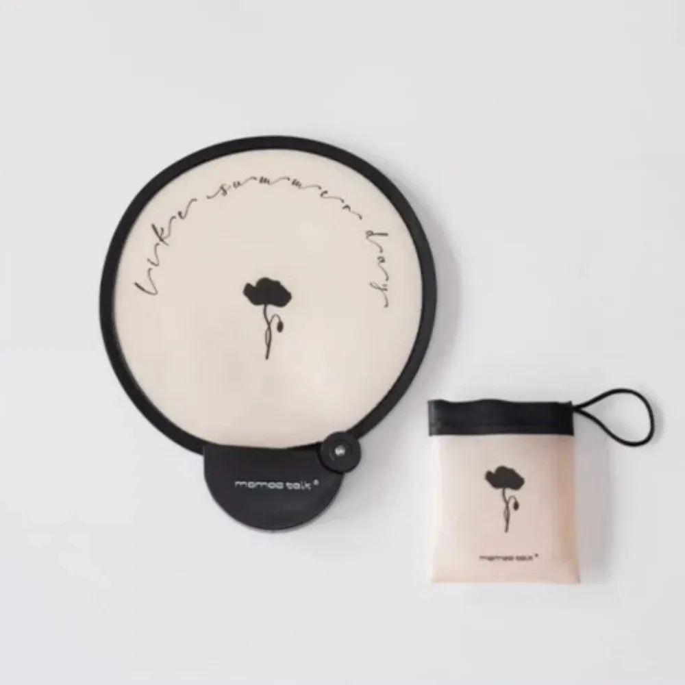 

New with Storage Bag Portable Folding Fan Compact Design Vintage Style Handheld Fan Home Ornament Fans Outdoor Activities