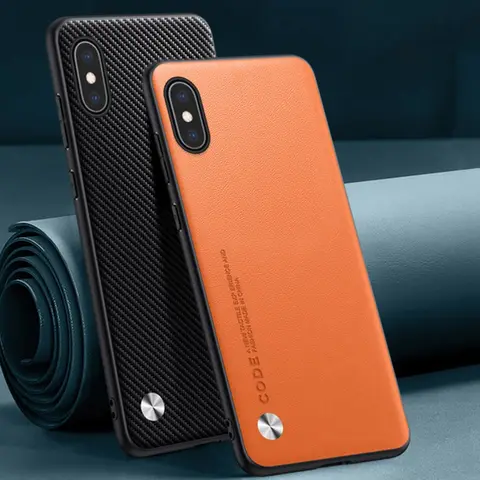 Luxury PU Leather Case For iPhone X XS Back Cover Silicone Shockproof Full Protection Phone Case For iPhone X S iPhoneX iPhoneXS