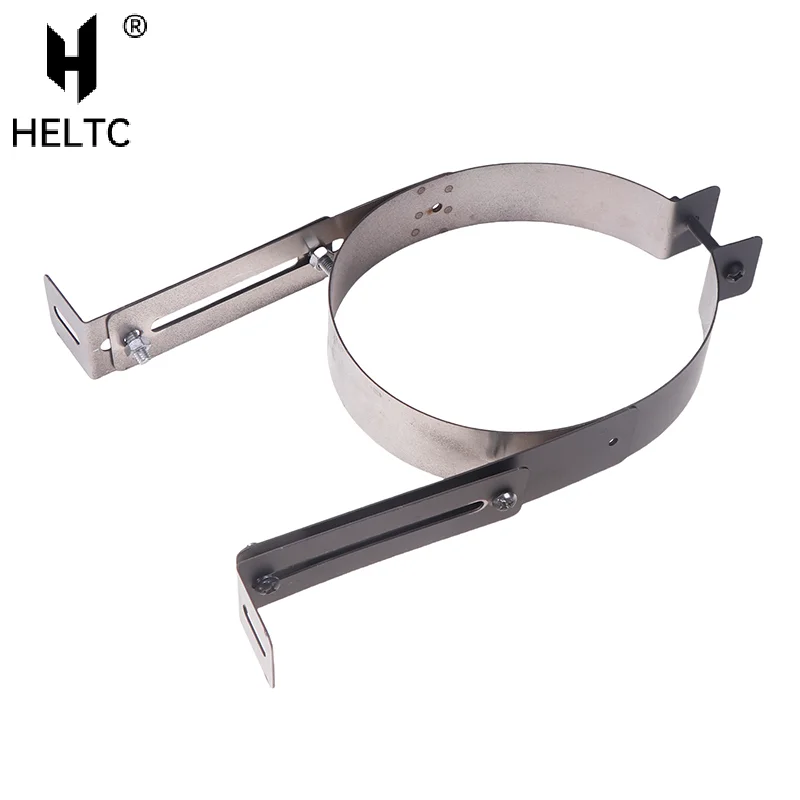 

Chimney pipe bracket for fireplace extractor smoke pipe fixing bracket flue liner clamp stainless steel stove tube support clip