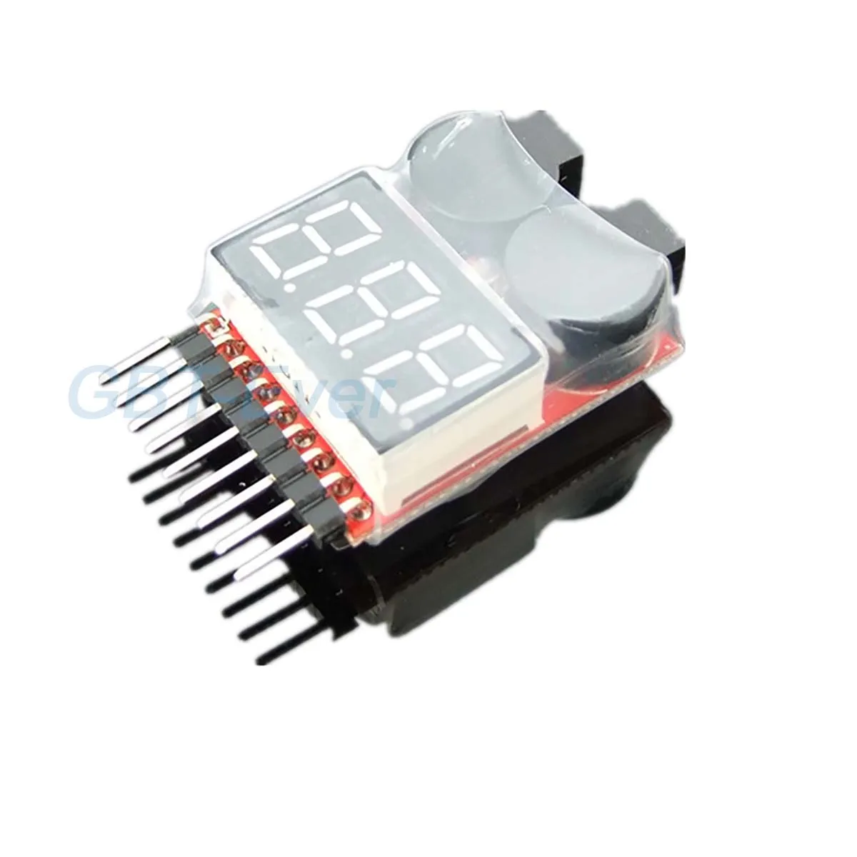 1Pcs 1-8S 2-In-1 Lithium Battery Voltage Tester Electricity Display BB Ringing Low Voltage Buzzer Alarm Dual Function