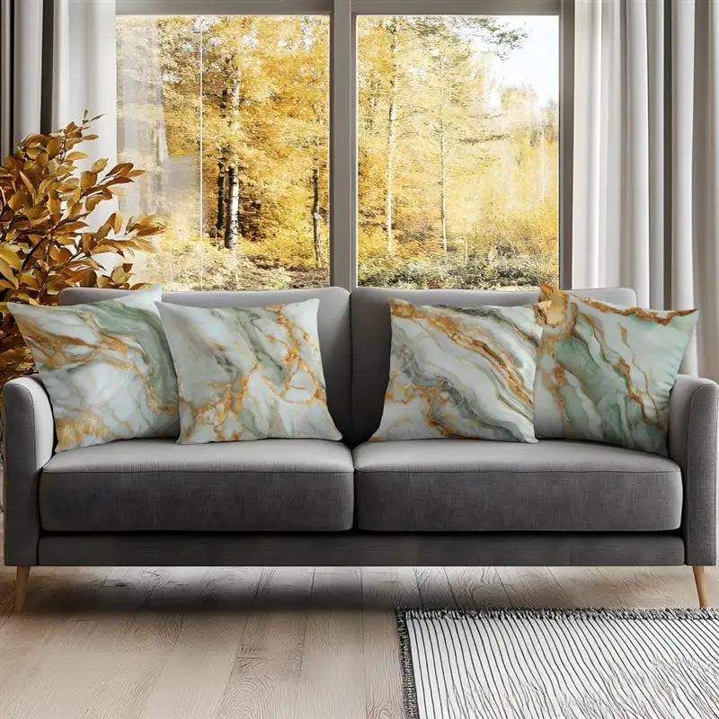 

Home Decor Marble Pattern Throw Pillow Covers for Style Pattern Cushion Cover Suitable for Sofa Bedroom Car Pillow Cover