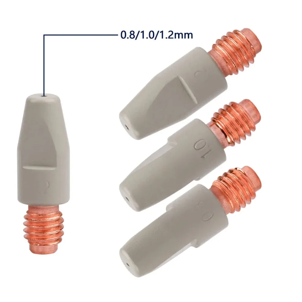 24KD 36KD Welding Contact Nod Coating Protection 30mm M6 M8 Gas Nozzle Head 0.8/1.0/1.2mm MIG Welding Tool Accessories