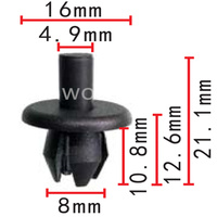 Shhworldsea 100PCS Type Push Retainer Clips And Plastic Fasteners Car Automotive Clips Rivet For GM 9013810 13350726 94530507