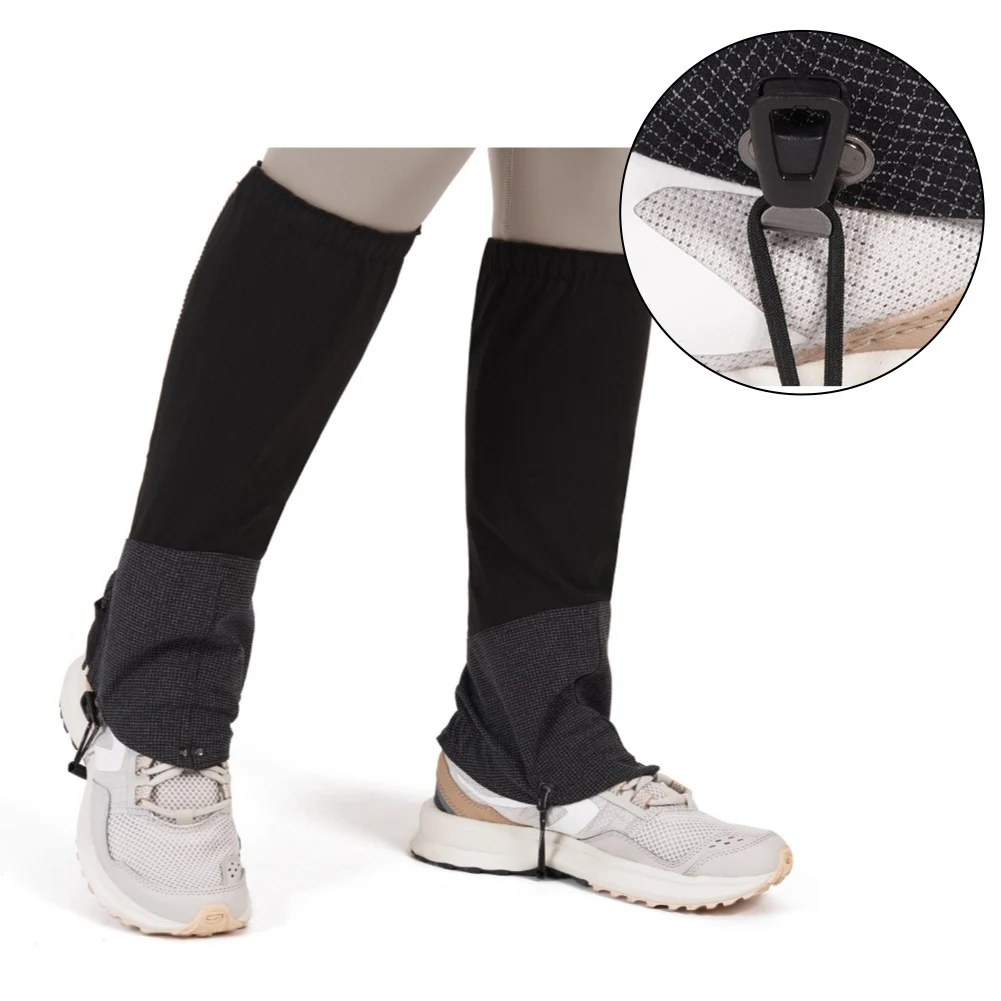Waterproof and Windproof For Hiking Gaiters Featuring Zipper Closure Lightweight Design for Comfortable Outdoor Leg Protection
