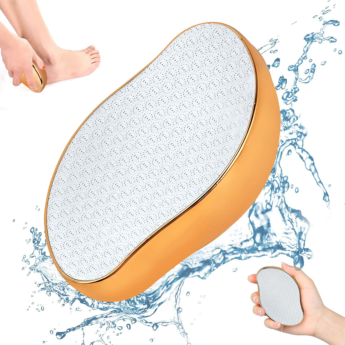 

Портативный профессиональный инструмент для ухода за ногами, можно использовать для влажных/сухих потрескавшихся ног, безболезненная пилка для ног для омертвевшей кожи