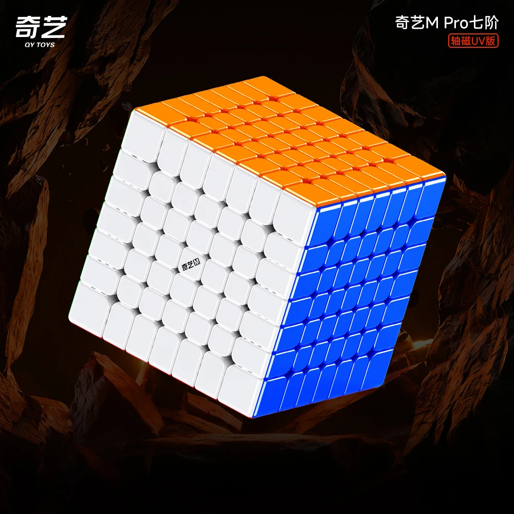 [JudyCube] Qiyi M Pro 7x7 Core Magnetic UV Magic Cube Stickerless Professional Fidget Toys Qiyi 7x7x7 M pro