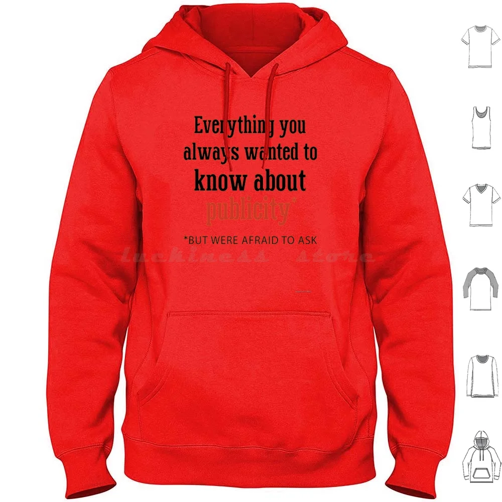 كل ما تريد معرفته دائمًا عن هوديس الدعاية بأكمام طويلة، كل ما تريد معرفته دائمًا #1