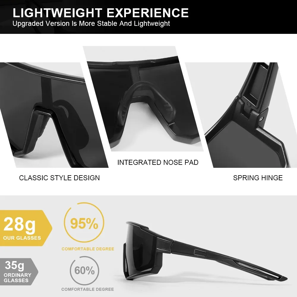 AOFLY Polarized Sunglasses Men Lightweight Frame Anti Glare Driving Fishing Golf Outdoors Photochromic Sun Glasses Male Women image 5