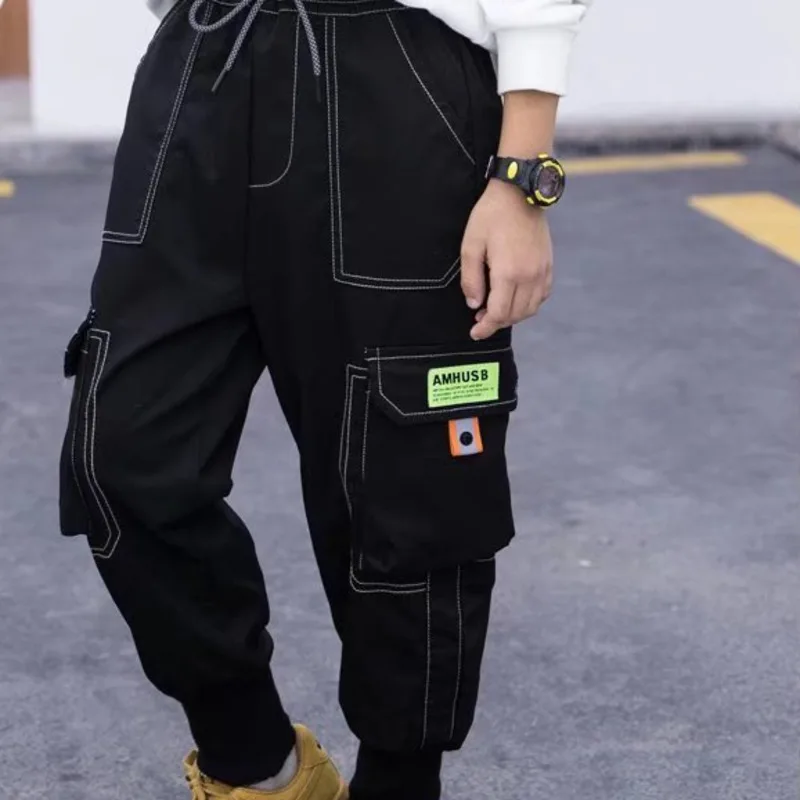 

Children's Wear Boys' Pants Spring and Autumn New Casual Middle-aged Children's Overalls Trousers Are Handsome and Explosive