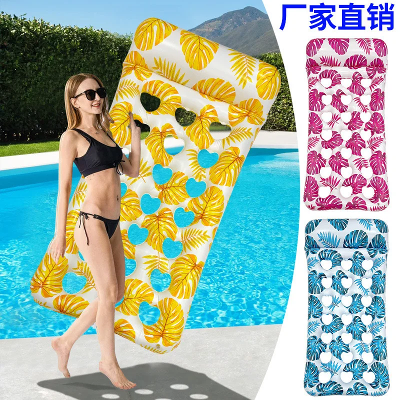 Zattere da piscina Gonfiabili Ride-on Gioca con l'acqua Divertimento Divano pieghevole in PVC Gonfiare la poltrona Galleggiante Nuoto estivo Spiaggia al mare 175 cm