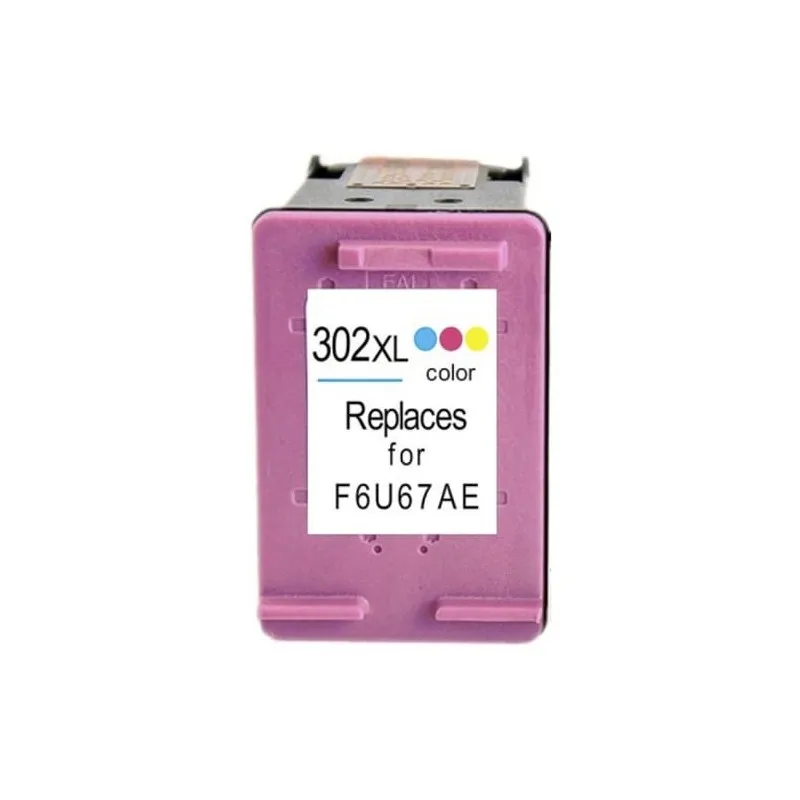 Premium quality recycled ink cartridge HP 3 colors H302XLC - H302C, replaces a F6U67AE n ° 302XL / F6U65AE n ° 302 XH302X... imprimirbien.com