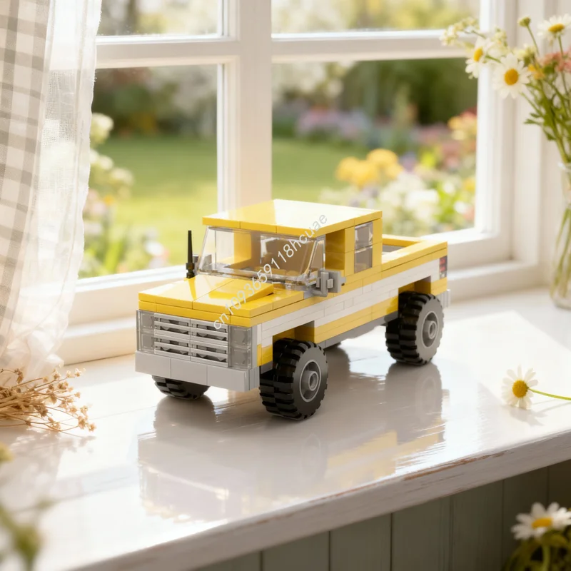 

Набор строительных блоков MOC City Champions, модель Chevrolet Squarebody Extended Cab Short Bed, 207 деталей, конструктор, подарок на Рождество и День рождения