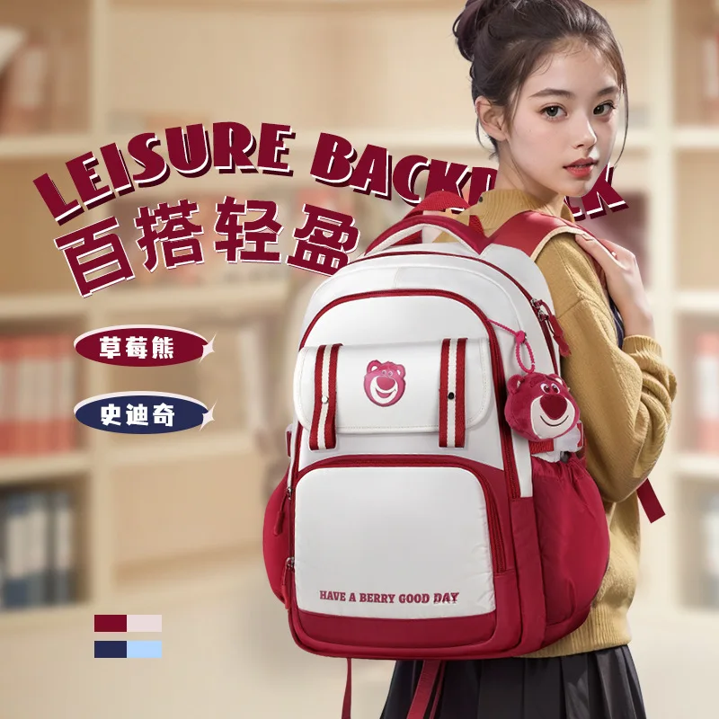 

Disney New Leisure Girls School Bag Teenage Fashion Shoulder Backpack Student Bag Large Capacity Light Water Proof Mochilas